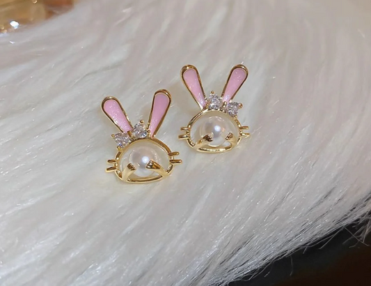 Cute Bunny Stud Earrings