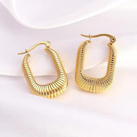 Gia 18K Gold Plated Hoop Earrings