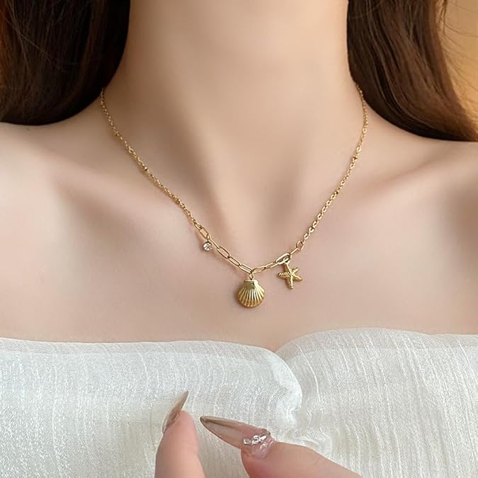 Sea Shell Charm Necklace
