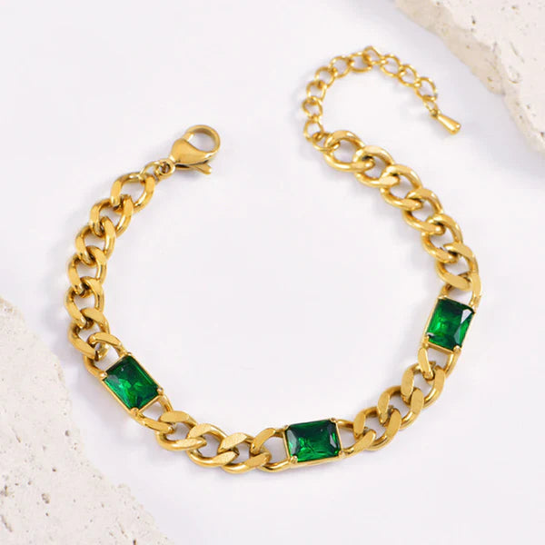 Green & Gold Lush Bracelet