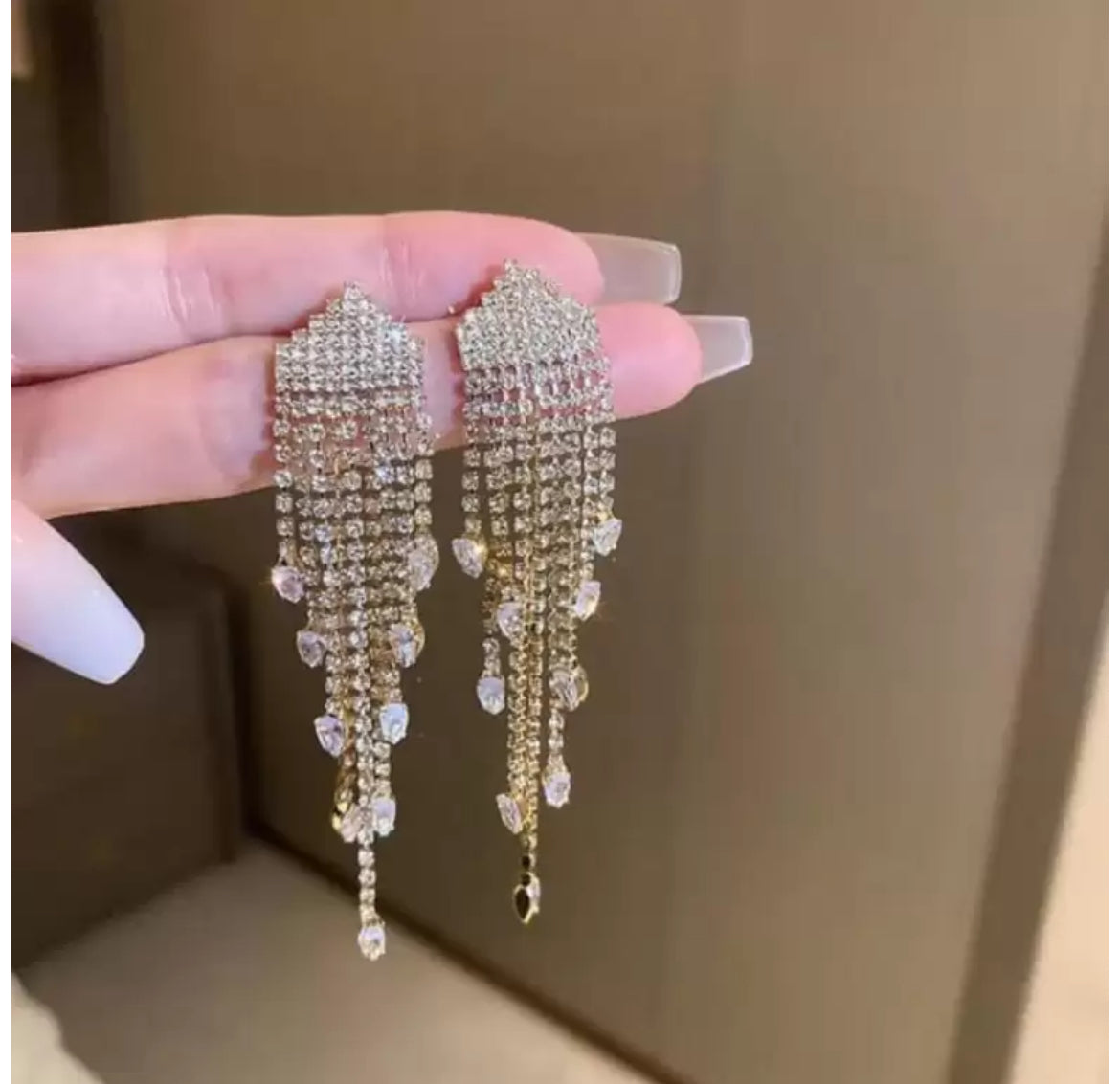 Long Tassel Drop Earrings
