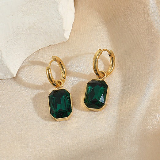 Emerald Drop Earrings