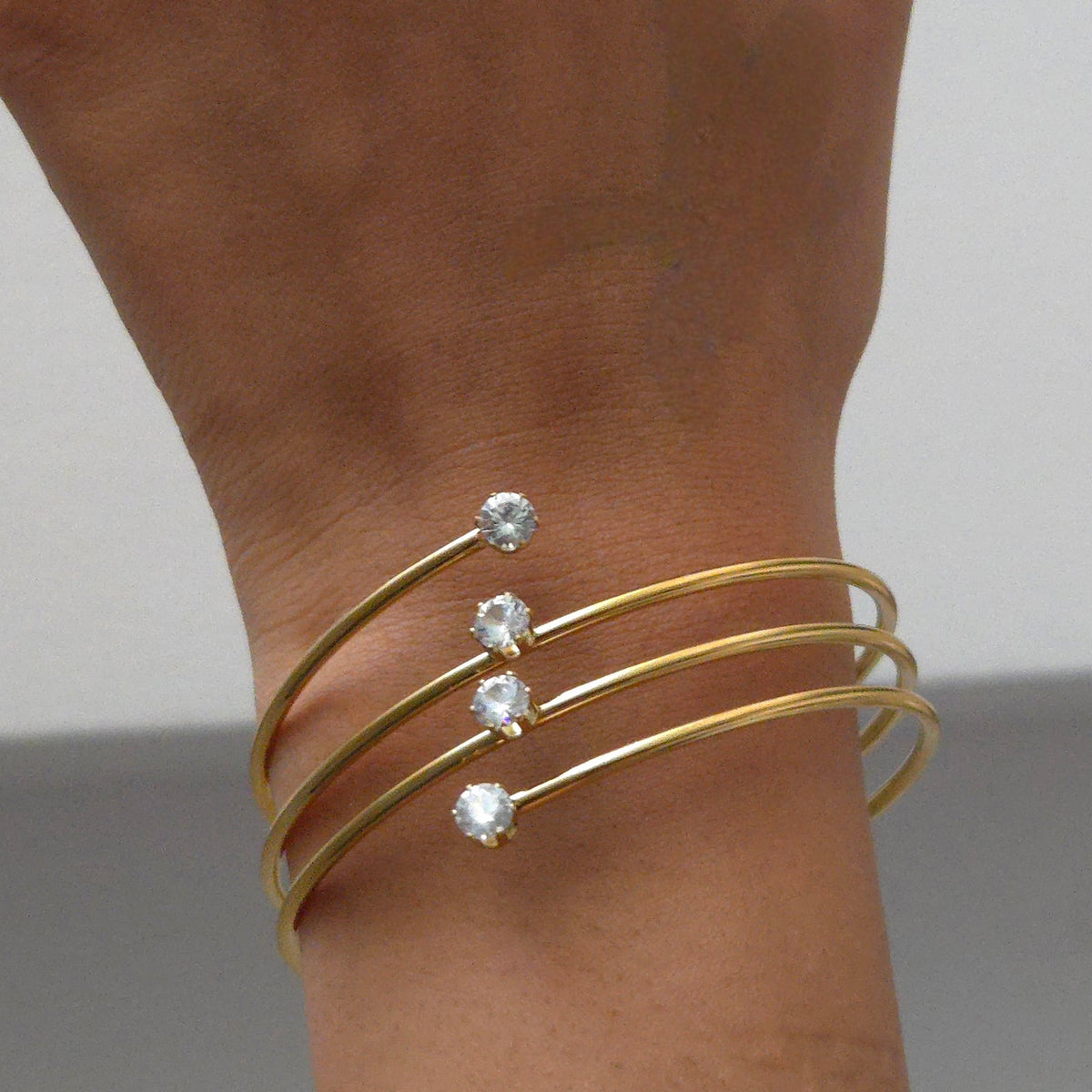 Spiral Glow Studded Bracelet