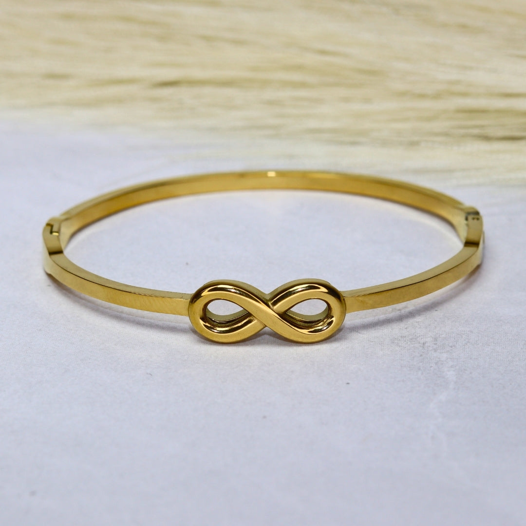 Infinity Bangle Bracelet ( Small Size )