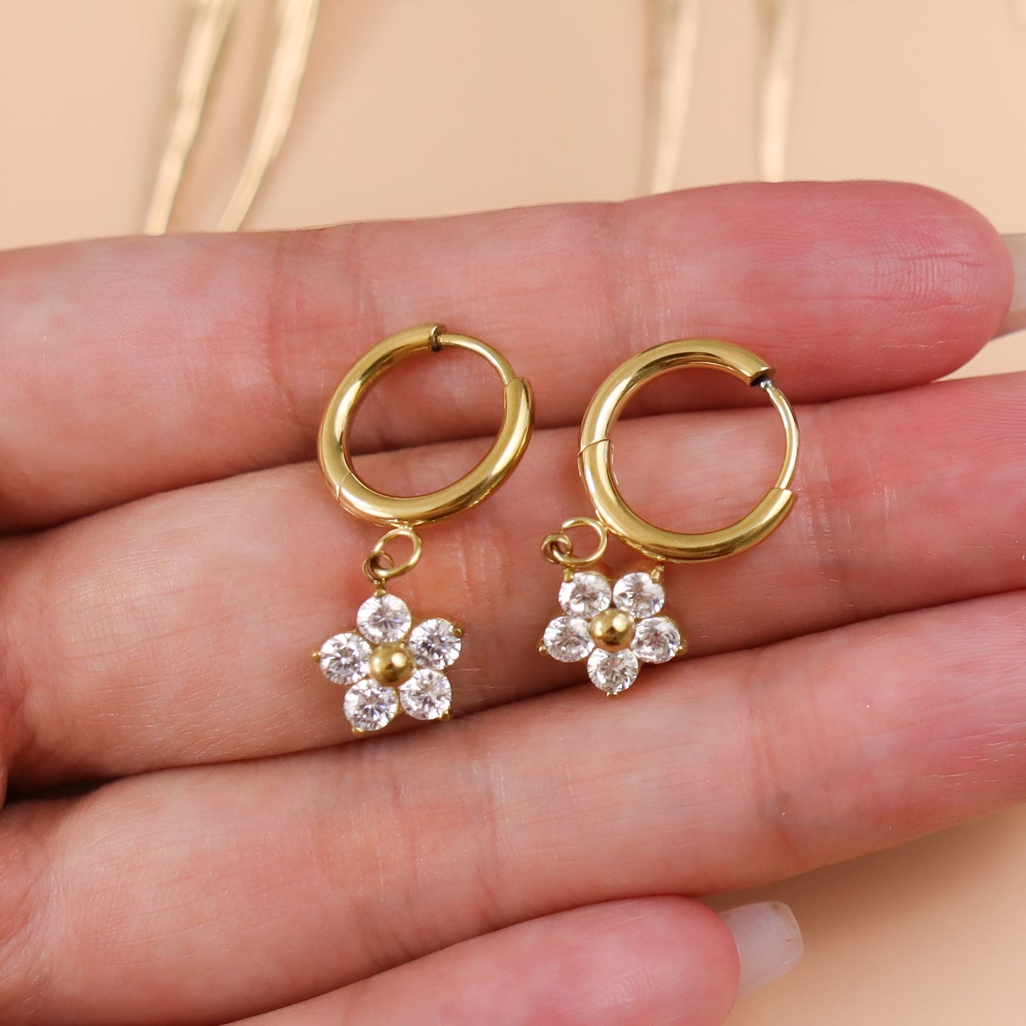 Blossom Drop Hoops