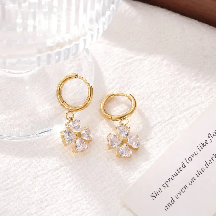 Sweet Flower Drop Earrings