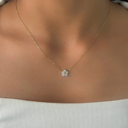 Golden Flower Necklace