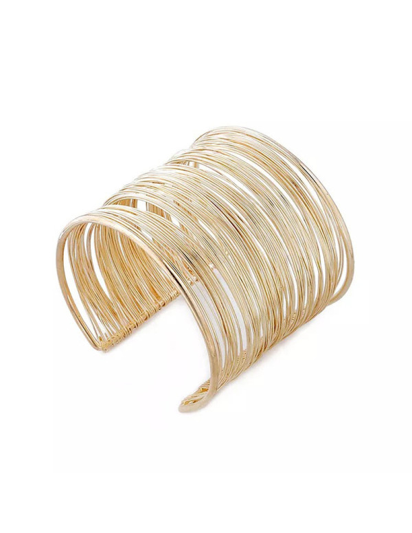 Luxe Boho Gold Plated Cuff Bracelet