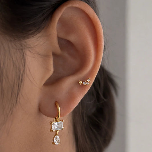 Celeste Crystal Drop Earrings