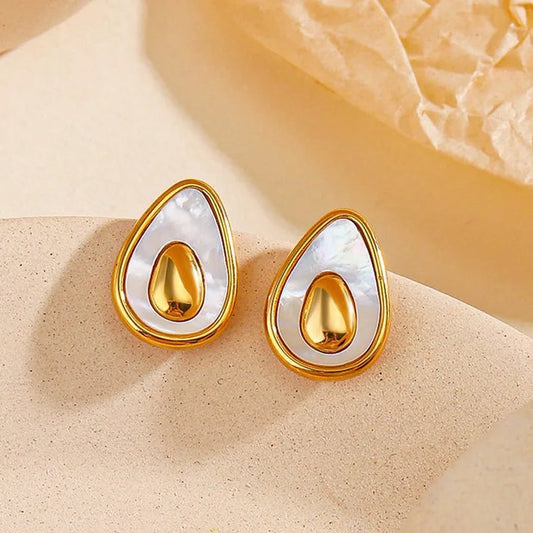 Golden Avocado Earrings