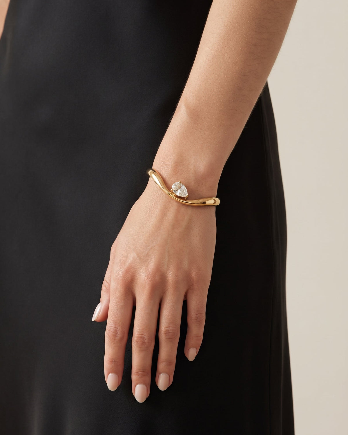 Luminous Crystal Cuff Bracelet