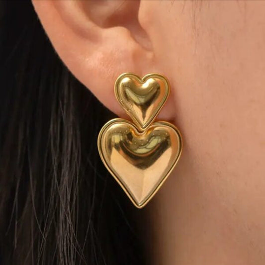 Love Drop 18K Gold Plated Earrings
