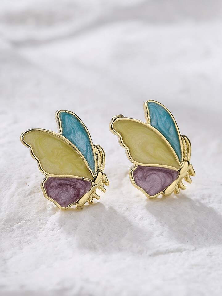 Cute Butterfly Stud Earrings