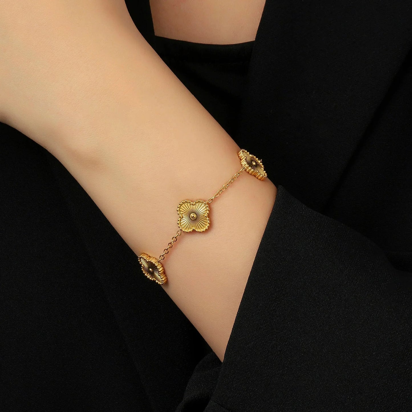 Golden Clover Bracelet