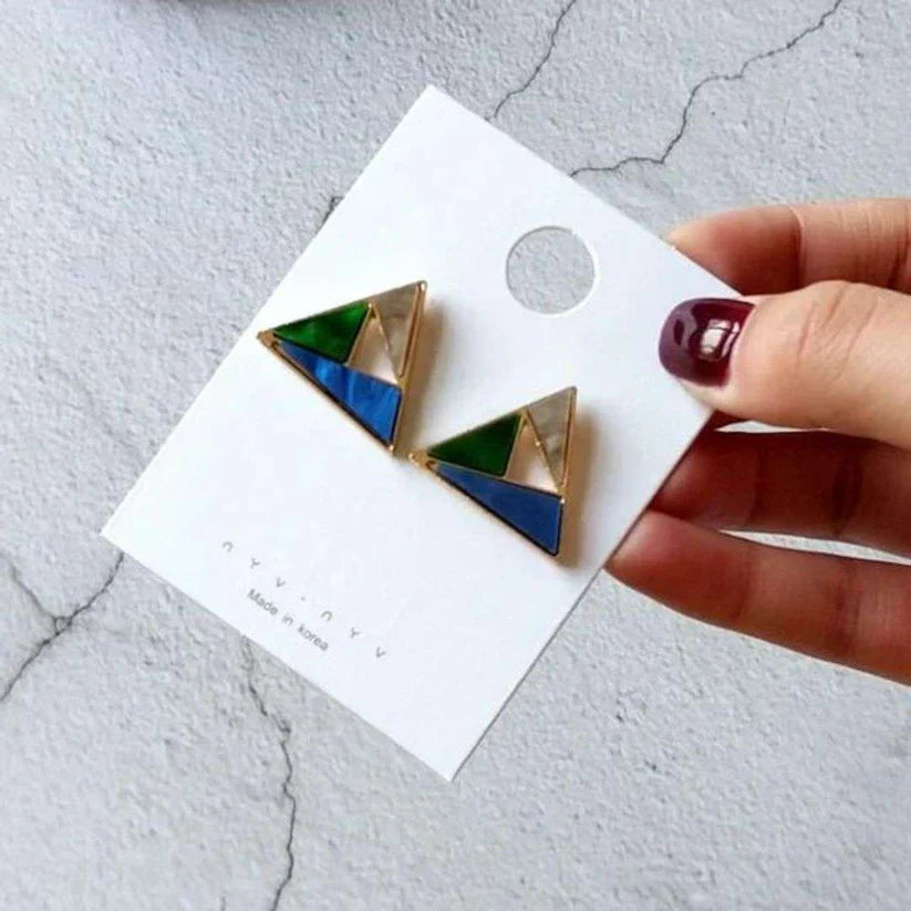 Stylish Triangular Stud Earrings