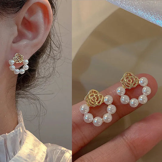 Pearl Pixies Stud Earrings