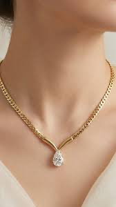 Aurora V Drop Necklace