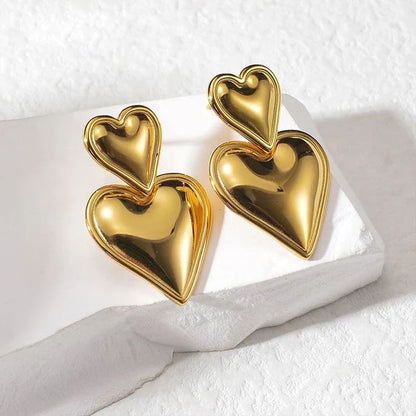 Love Drop 18K Gold Plated Earrings