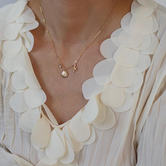 Sea Shell Charm Necklace