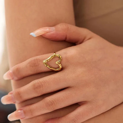Irregular Heart Shaped Ring