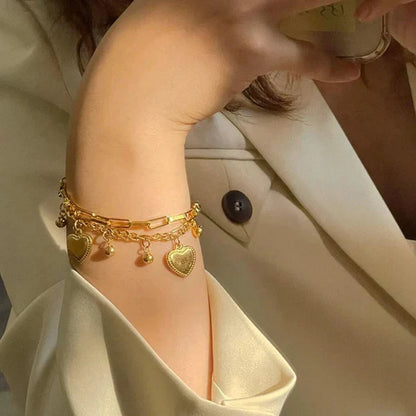 HeartLink Charm Bracelet