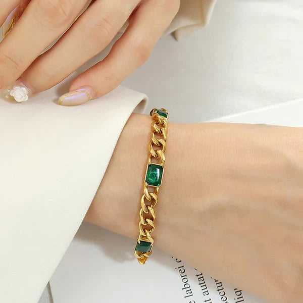 Green & Gold Lush Bracelet