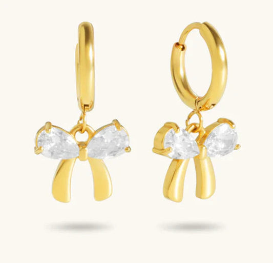 Bow Huggies Earrings