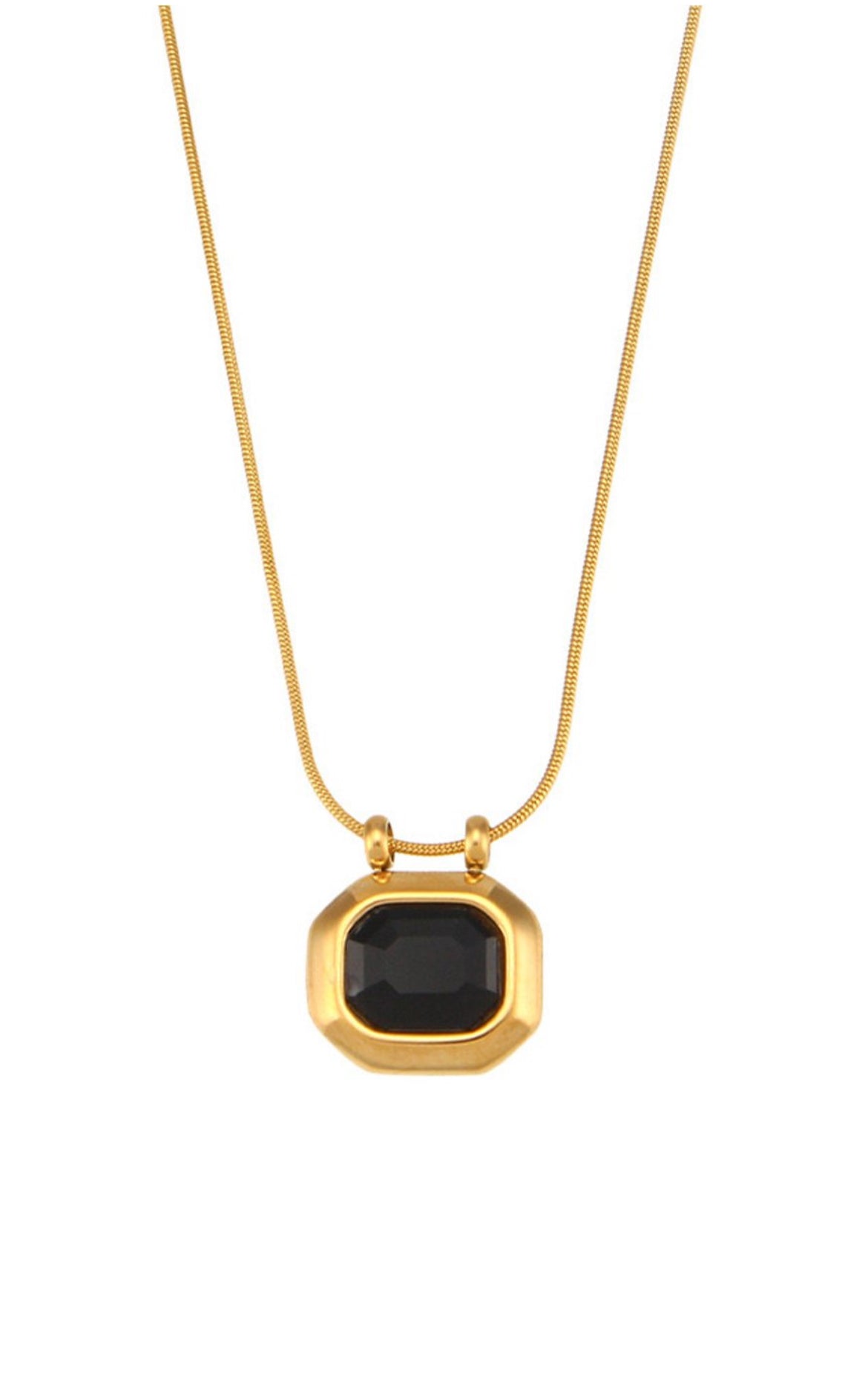 Black Grace 18K Gold Plated Necklace