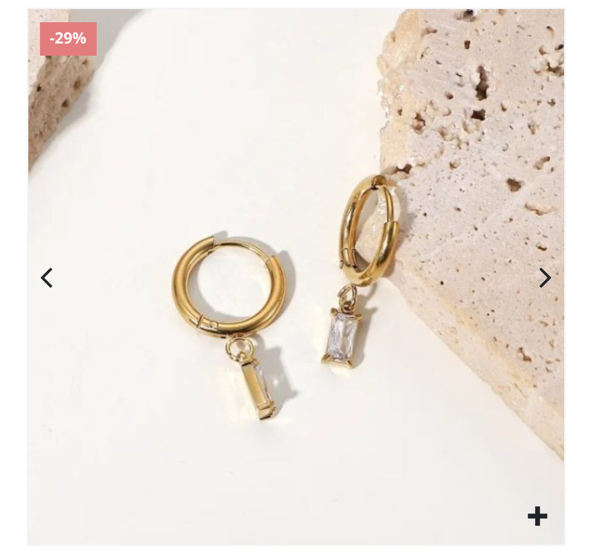 BAGUETTE HUGGIES EARRINGS