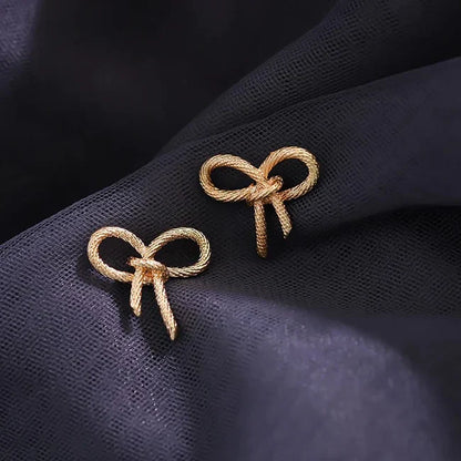Golden Bow Earrings