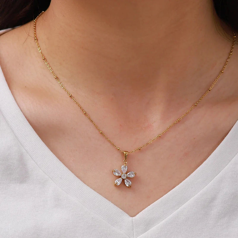 Flora 18K Gold Plated Necklace