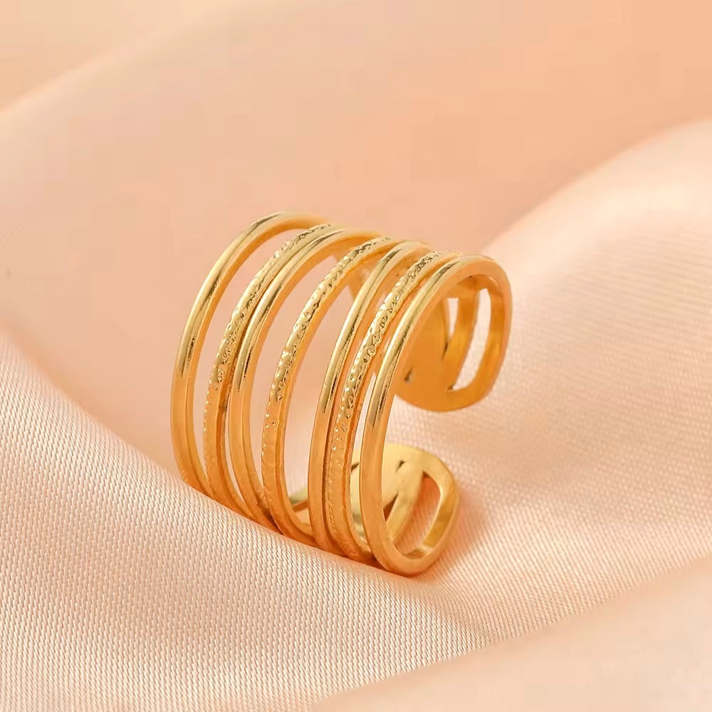Unisex Gold Plated Finger Ring