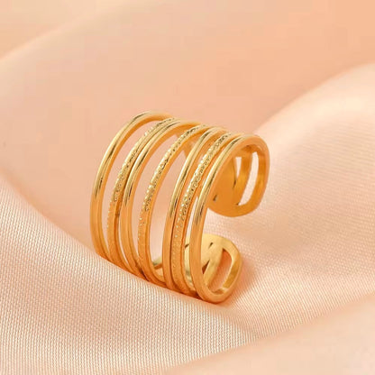 Unisex Gold Plated Finger Ring