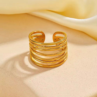Unisex Gold Plated Finger Ring