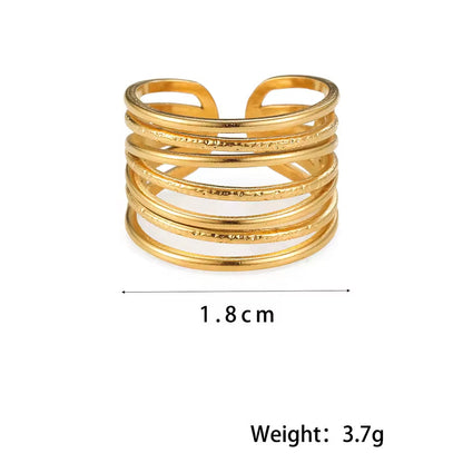 Unisex Gold Plated Finger Ring