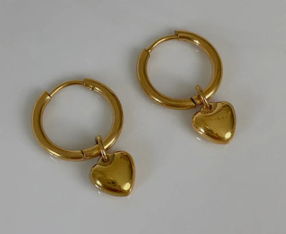 Luxy Small Heart Hoop Earrings