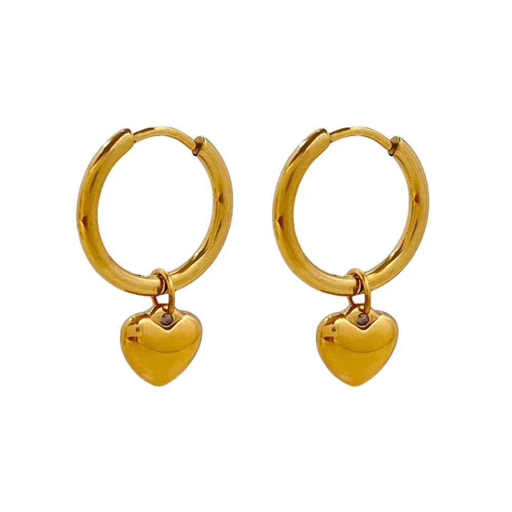 Luxy Small Heart Hoop Earrings