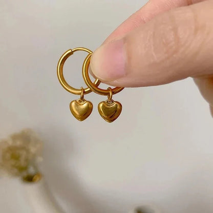 Luxy Small Heart Hoop Earrings