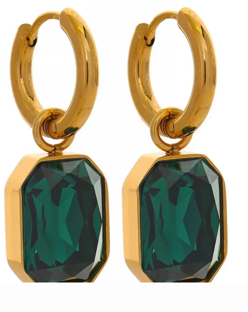 Emerald Drop Earrings
