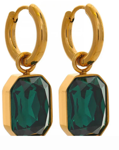 Emerald Drop Earrings