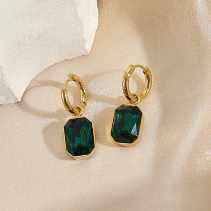 Emerald Drop Earrings