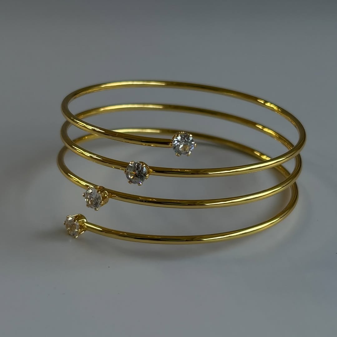 Spiral Glow Studded Bracelet