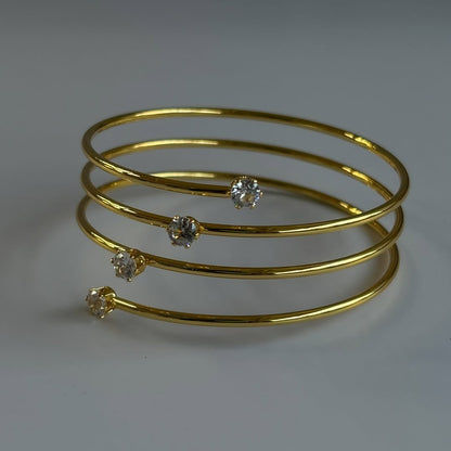 Spiral Glow Studded Bracelet