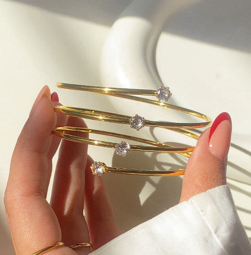 Spiral Glow Studded Bracelet