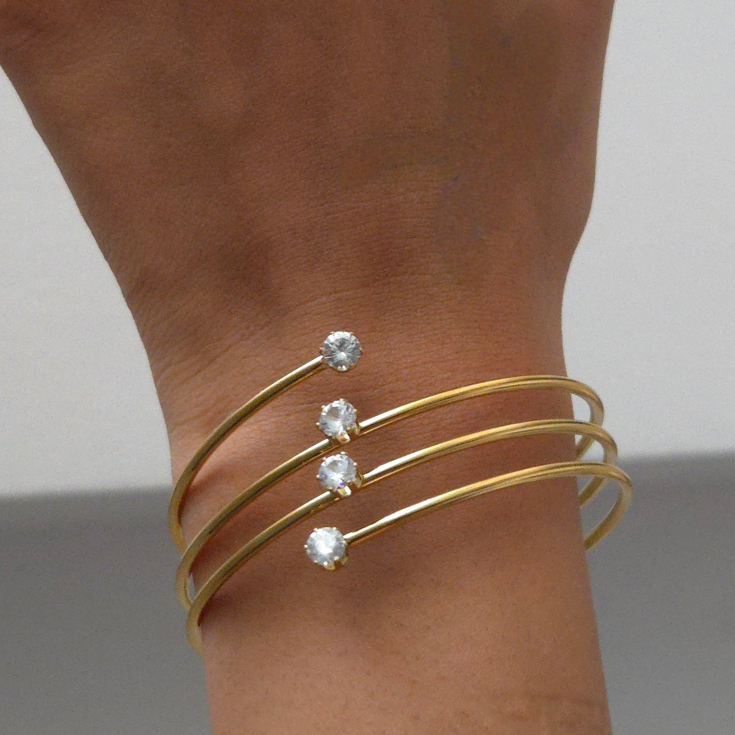 Spiral Glow Studded Bracelet