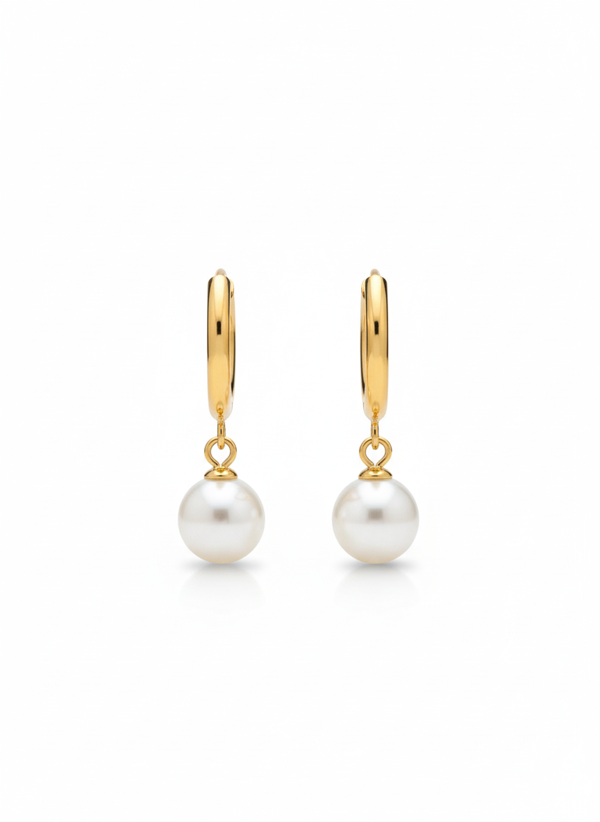 Pearl Me Hoop Earrings