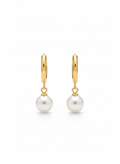 Pearl Me Hoop Earrings