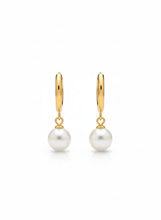 Pearl Me Hoop Earrings