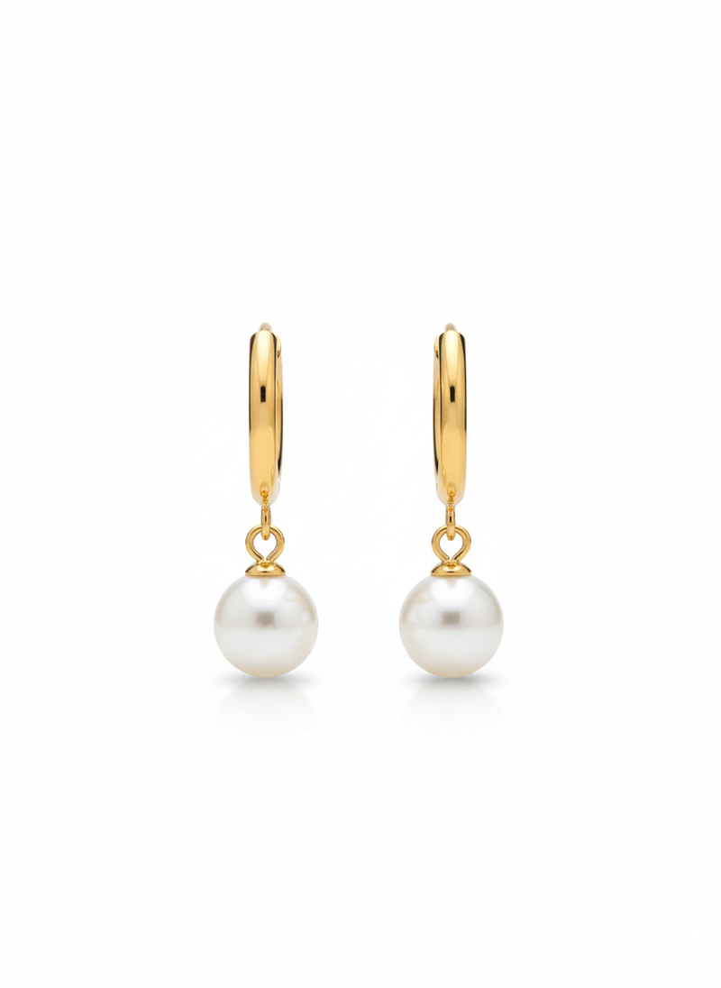Pearl Me Hoop Earrings