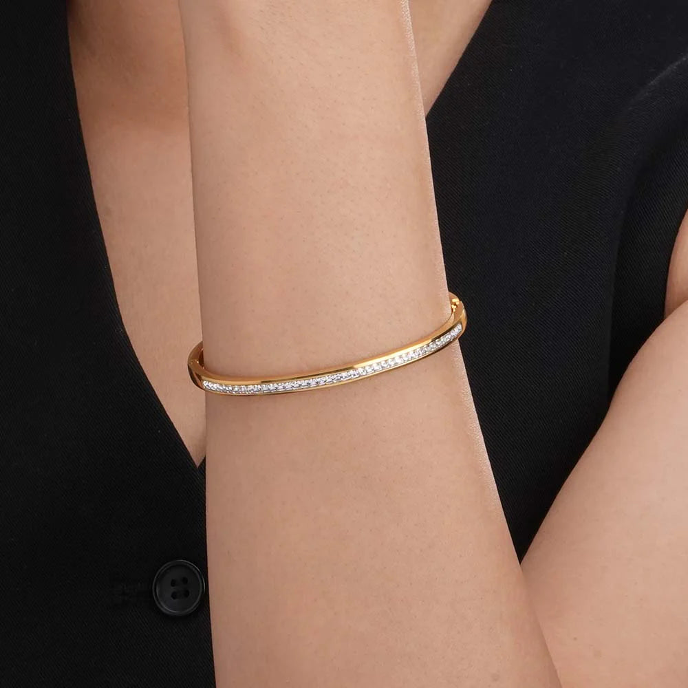 Rhinestones Band Bracelet